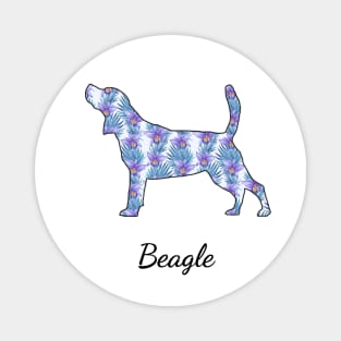 Beagle Mom Tropical Magnet